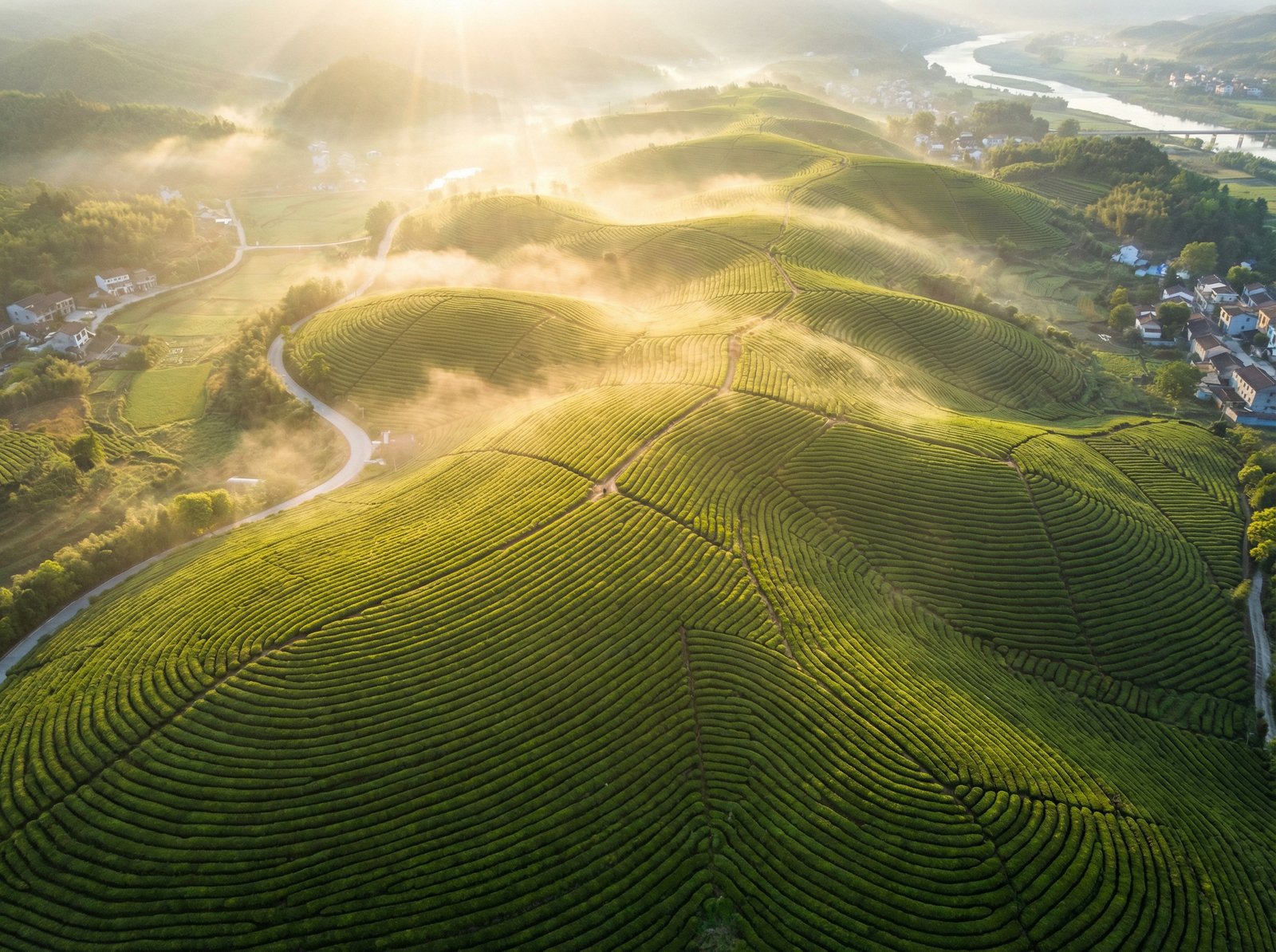 四虎视频视频：万亩茶园航拍植物视频纪录片